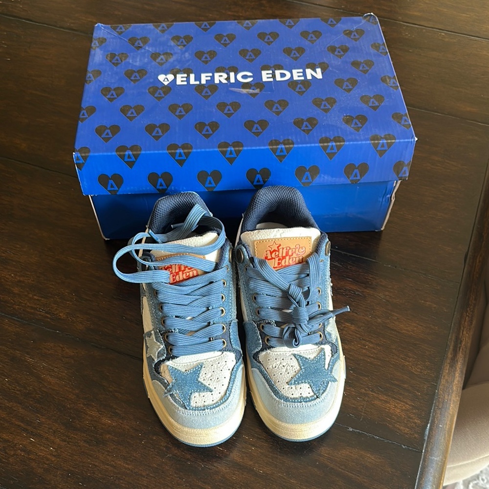 Aelfric Eden NEW starry climb all match denim skate shoes size 35
